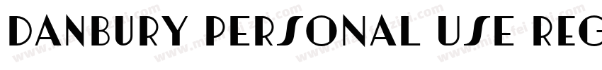 Danbury PERSONAL USE Regular字体转换